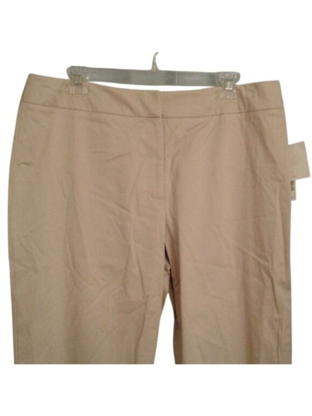 Croft & Barrow Size 16P Womens Khaki Capri Pants Petite Stretch New With Tags - Picture 2 of 8
